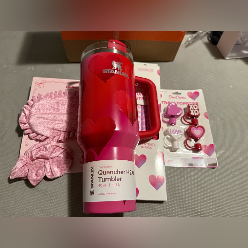 Stanley Pink and Red Quencher H2.0 Tumbler ON HOLD FOR @JJenkins12